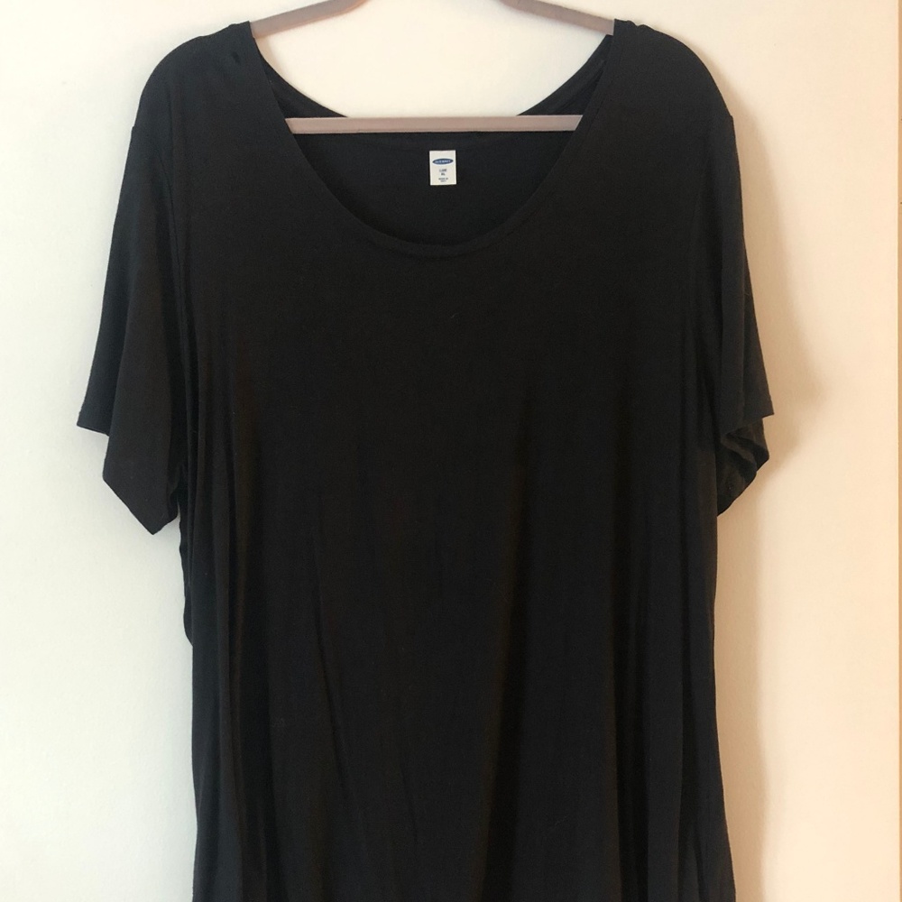 Black Cotton T-Shirt